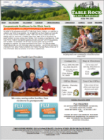 Table Rock Family Medicine's website (Glen Alpine, NC)